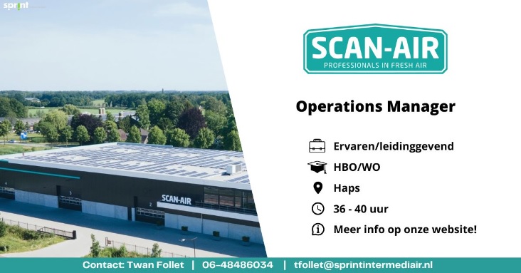 Operations manager vacature